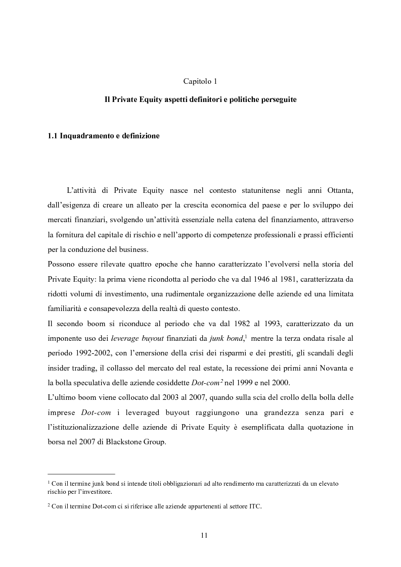 Anteprima della tesi: Il Private Equity nelle finanziarie regionali: un caso di insuccesso, Pagina 5