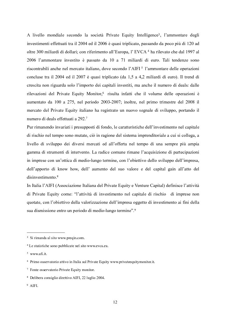Anteprima della tesi: Il Private Equity nelle finanziarie regionali: un caso di insuccesso, Pagina 6