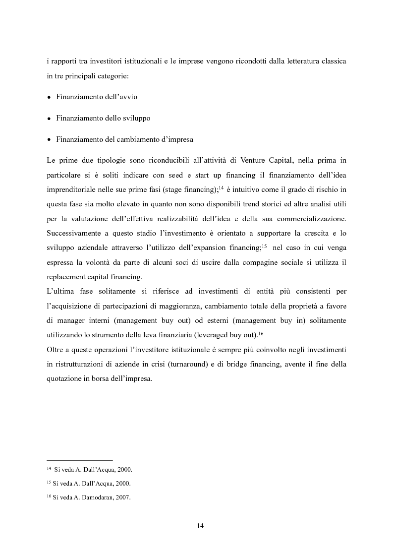 Anteprima della tesi: Il Private Equity nelle finanziarie regionali: un caso di insuccesso, Pagina 8