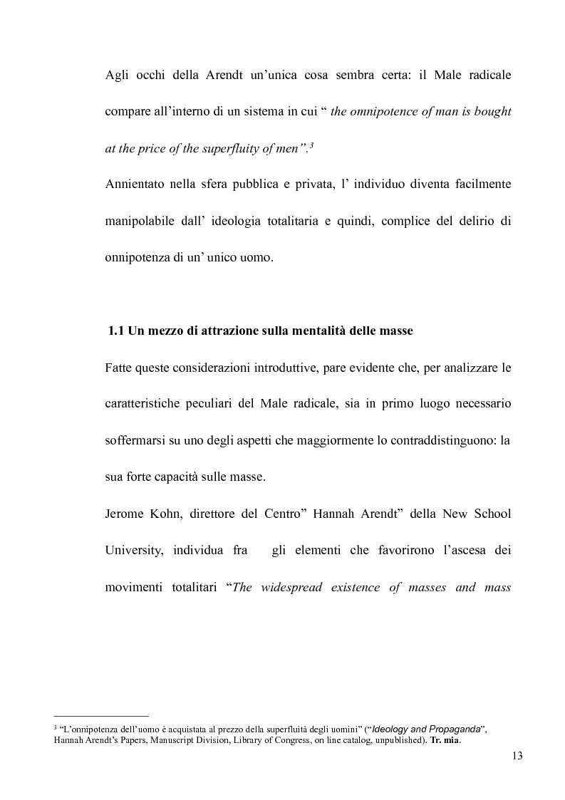 Anteprima della tesi: Il volto banale del Male: Arendt/Eichmann, Pagina 10