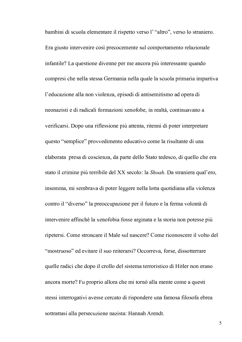 Anteprima della tesi: Il volto banale del Male: Arendt/Eichmann, Pagina 2