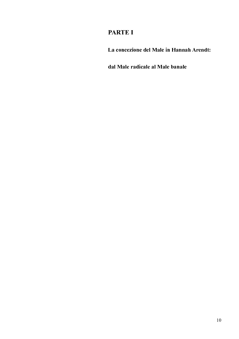 Anteprima della tesi: Il volto banale del Male: Arendt/Eichmann, Pagina 7