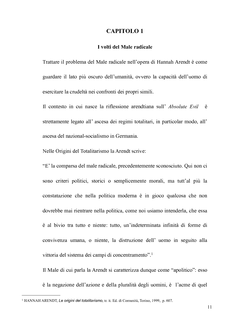 Anteprima della tesi: Il volto banale del Male: Arendt/Eichmann, Pagina 8