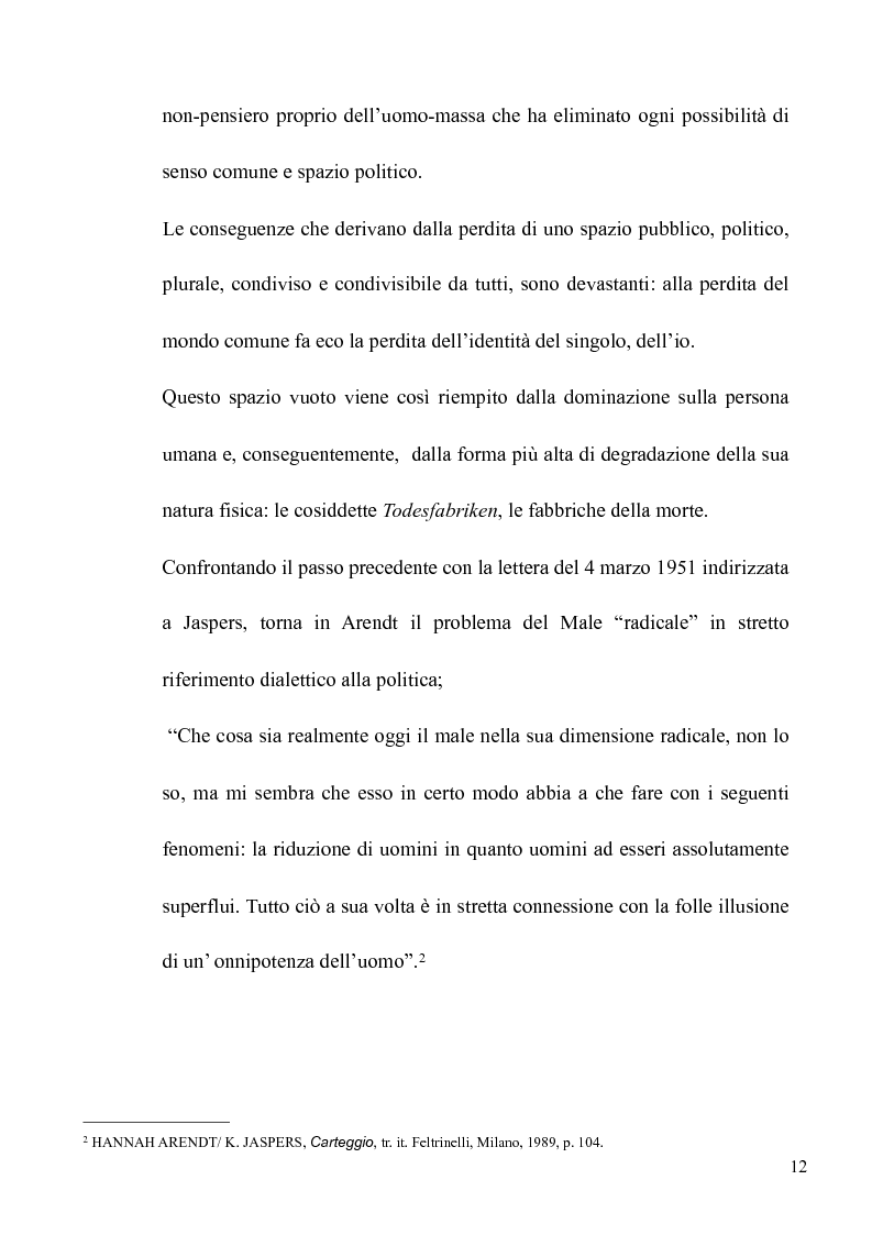 Anteprima della tesi: Il volto banale del Male: Arendt/Eichmann, Pagina 9