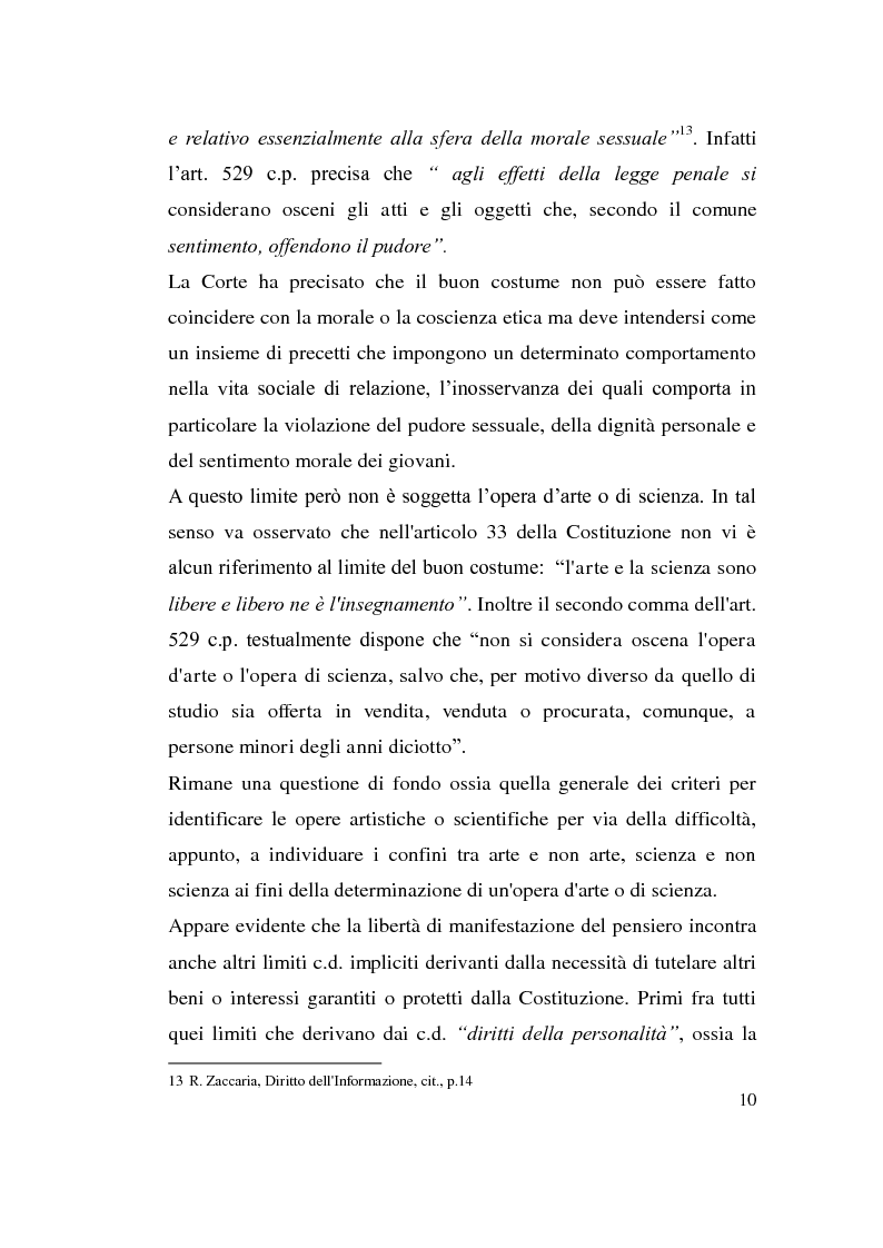 Anteprima della tesi: La diffamazione attraverso i media, Pagina 10