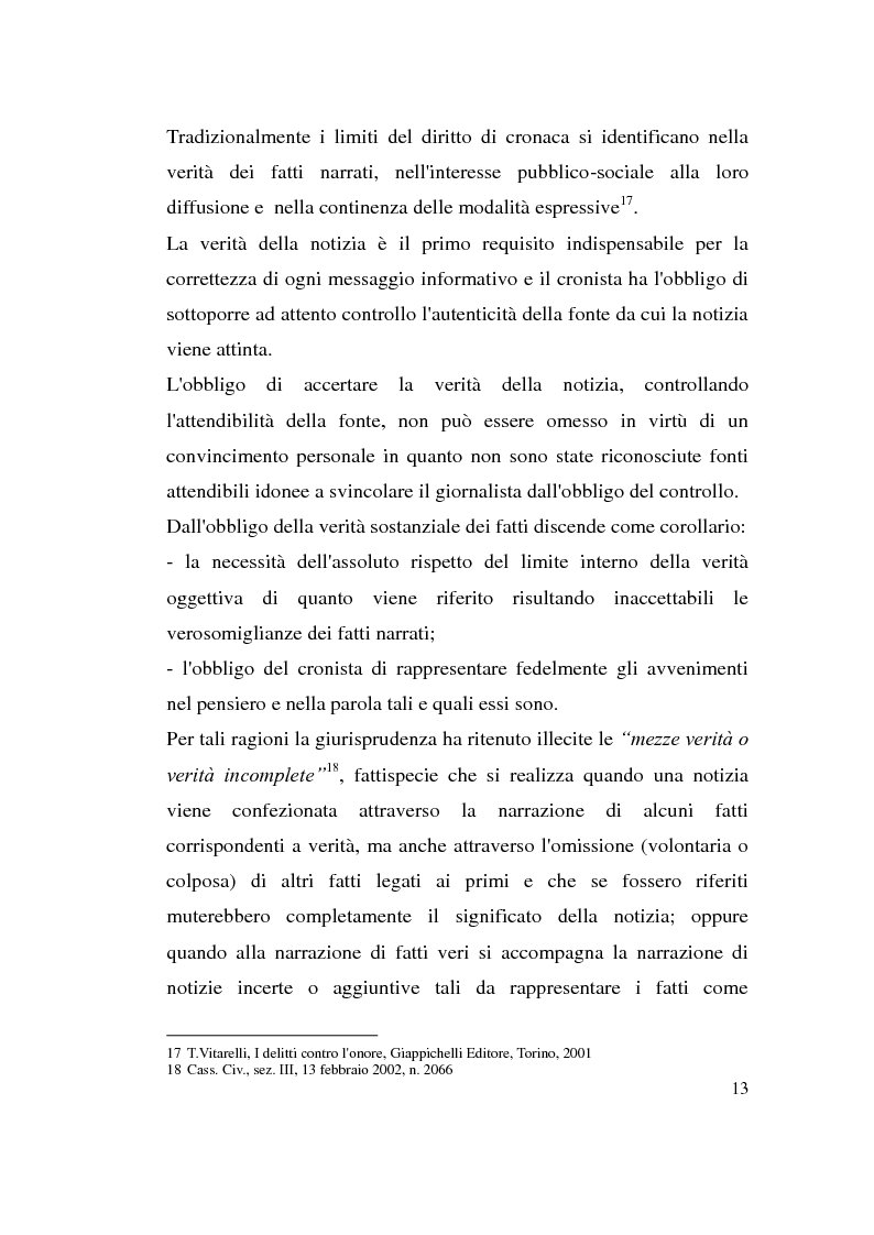Anteprima della tesi: La diffamazione attraverso i media, Pagina 13
