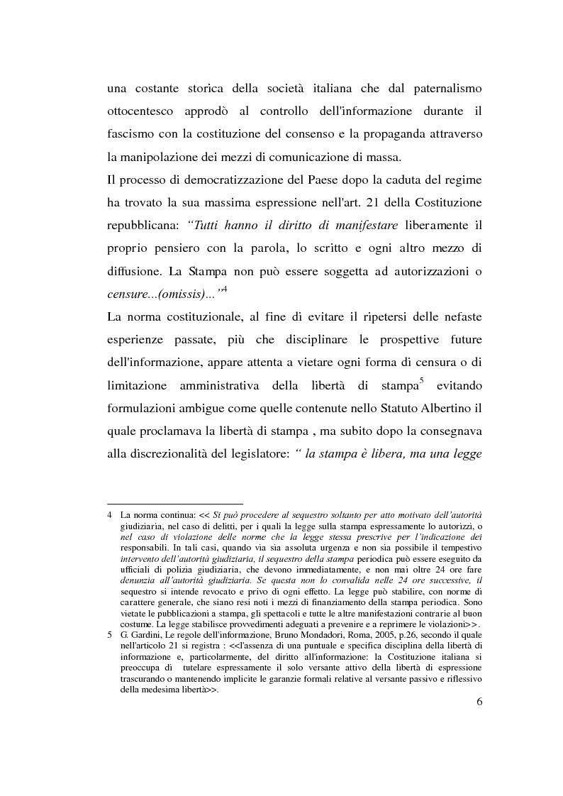 Anteprima della tesi: La diffamazione attraverso i media, Pagina 6