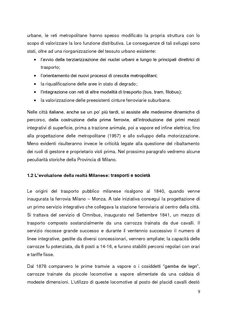 Anteprima della tesi: Sistemi di governance e modelli di integrazione tariffaria nel trasporto pubblico locale, Pagina 5