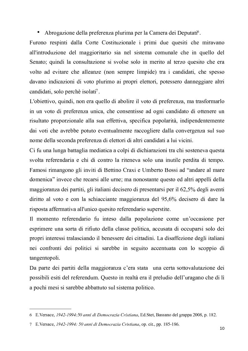 Anteprima della tesi: La diaspora democristiana dopo la fine della prima repubblica, Pagina 6
