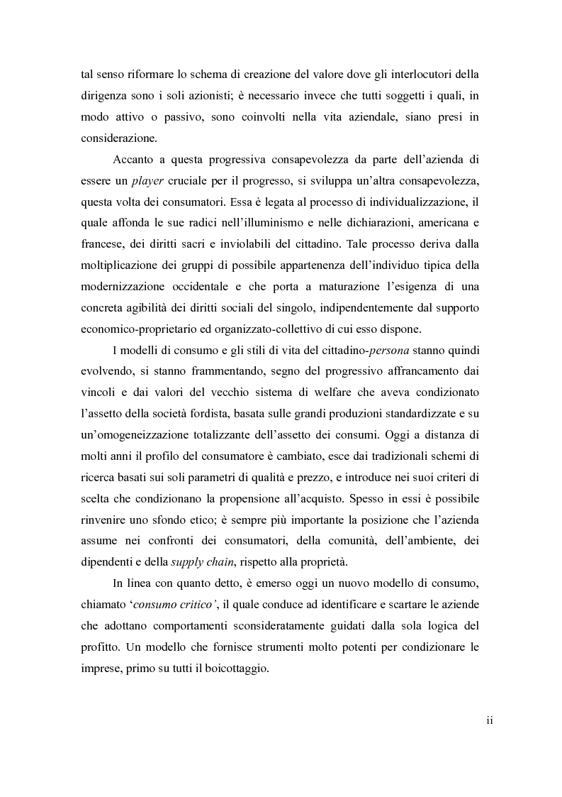 Anteprima della tesi: Il cause-related marketing e la responsabilità sociale delle imprese, Pagina 2