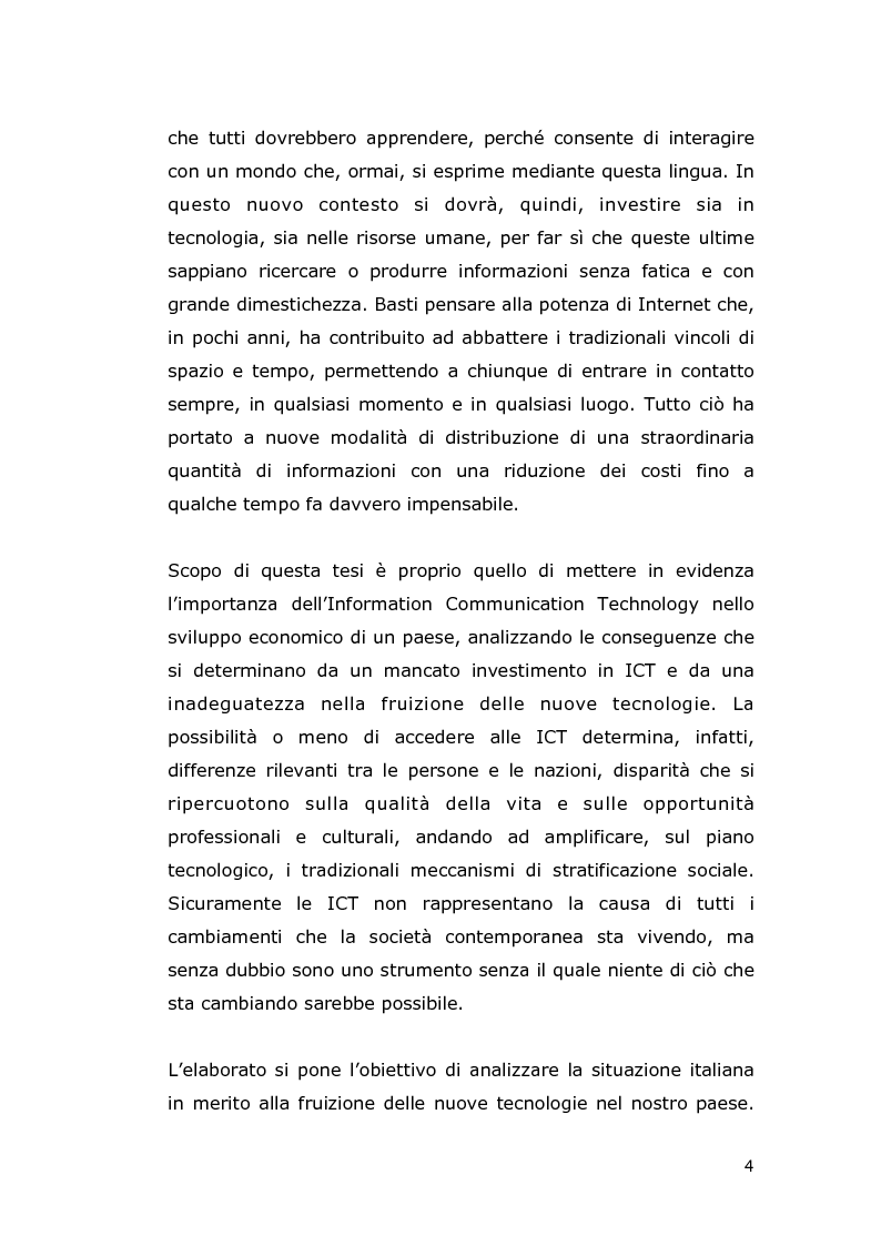 Anteprima della tesi: Le conseguenze economiche delle nuove tecnologie di comunicazione, Pagina 2