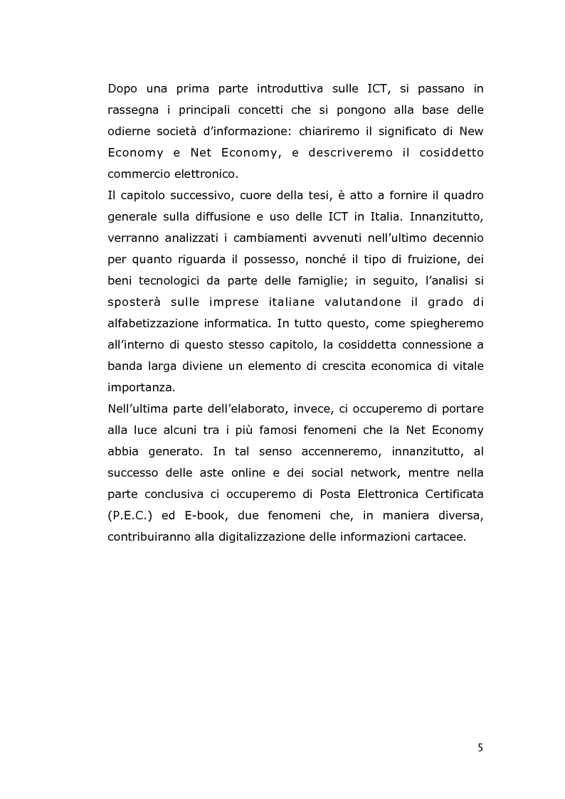 Anteprima della tesi: Le conseguenze economiche delle nuove tecnologie di comunicazione, Pagina 3