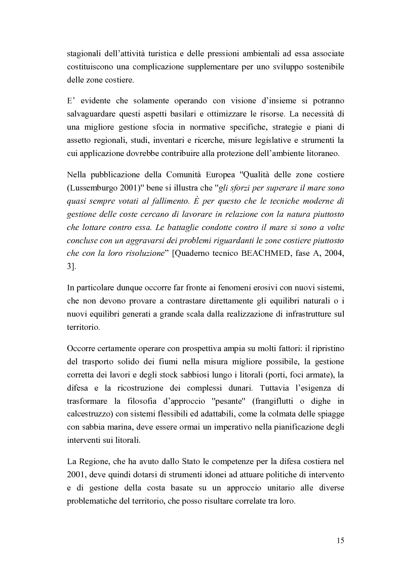 Anteprima della tesi: Cantiere per l'esecuzione di un ripascimento con temporaneo deposito in mare: analisi della dispersione dei sedimenti, Pagina 7