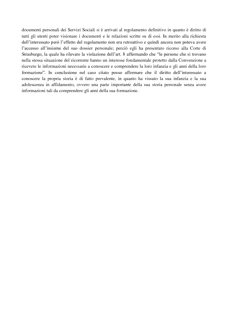 Anteprima della tesi: Affidamento extrafamiliare e segreti: quali diritti e quali doveri per i soggetti coinvolti?, Pagina 2