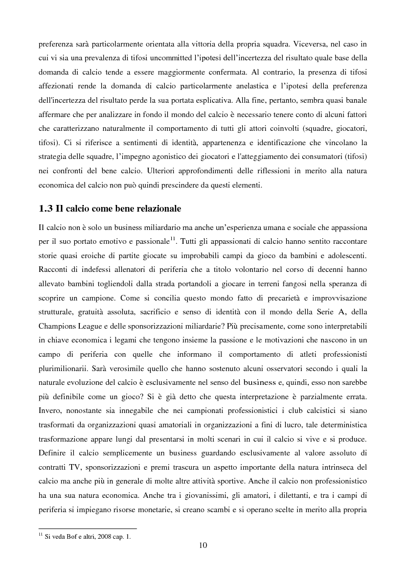 Anteprima della tesi: Organizzazione aziendale delle società sportive, Pagina 8