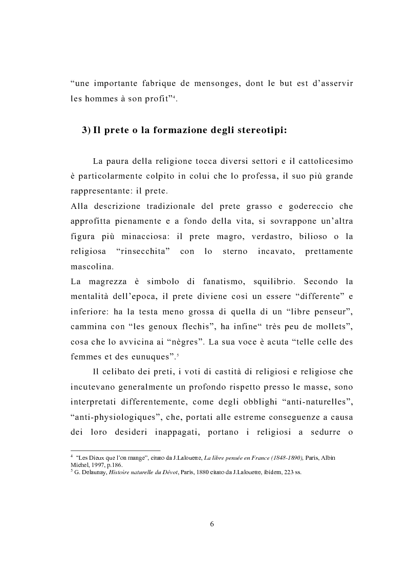 Anteprima della tesi: La figura del religioso nelle opere di Emile Zola, Pagina 10