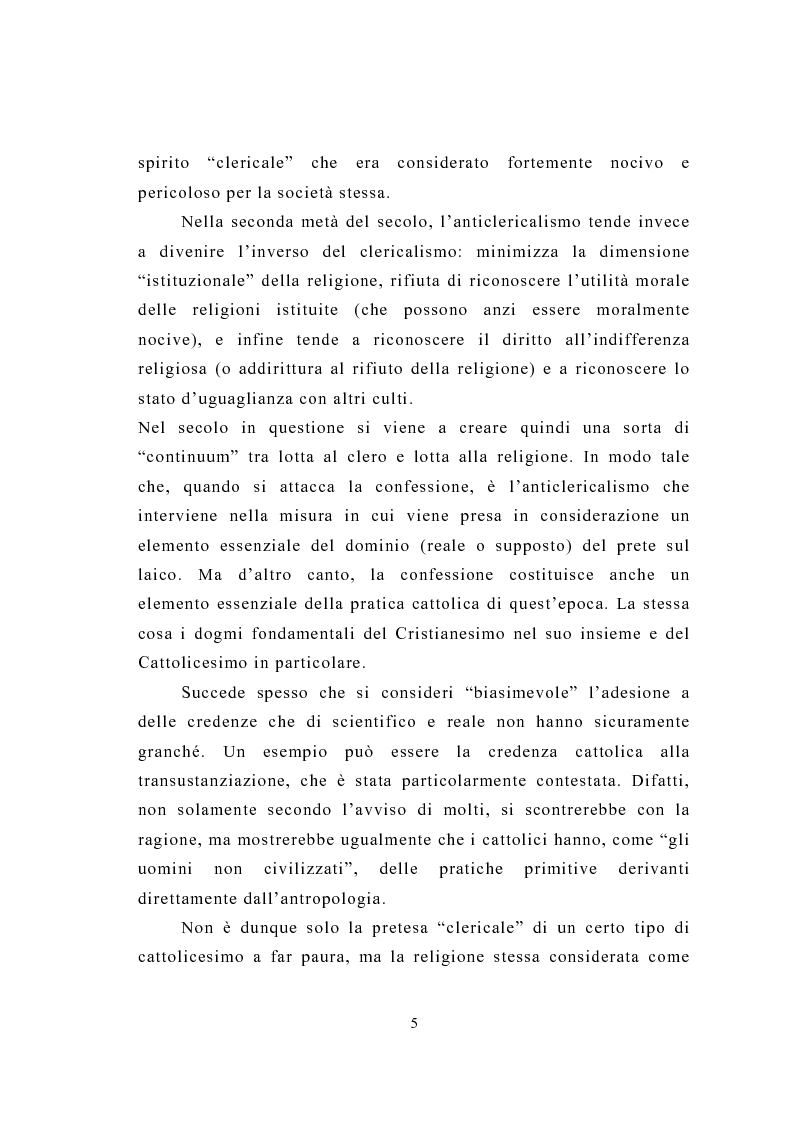 Anteprima della tesi: La figura del religioso nelle opere di Emile Zola, Pagina 9