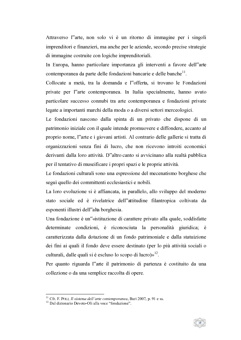 Anteprima della tesi: Dalla filantropia all'art banking: come l'arte contemporanea diventa immateriale, Pagina 12