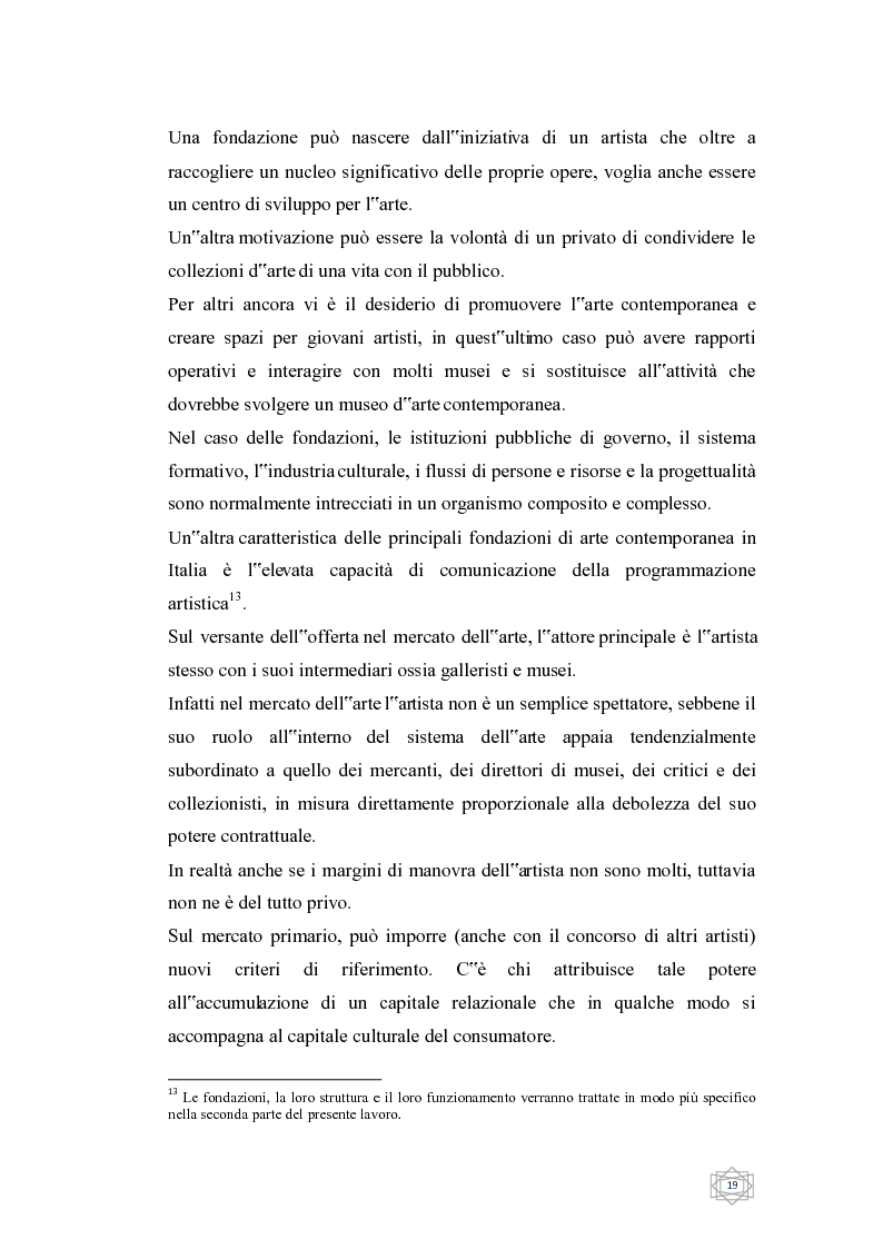 Anteprima della tesi: Dalla filantropia all'art banking: come l'arte contemporanea diventa immateriale, Pagina 13