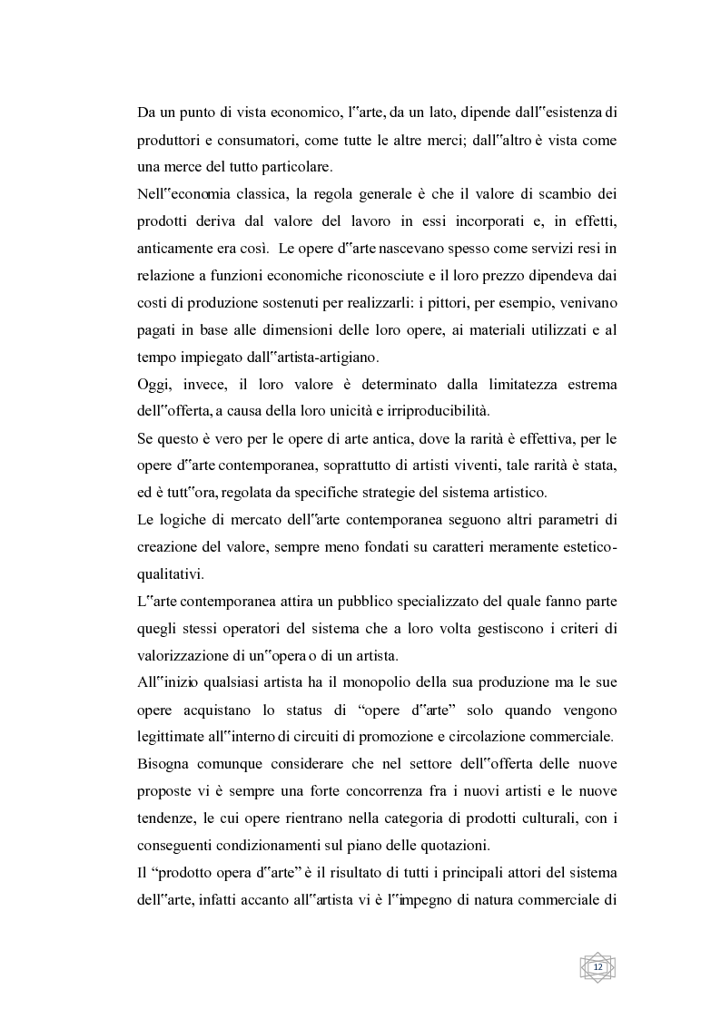 Anteprima della tesi: Dalla filantropia all'art banking: come l'arte contemporanea diventa immateriale, Pagina 6