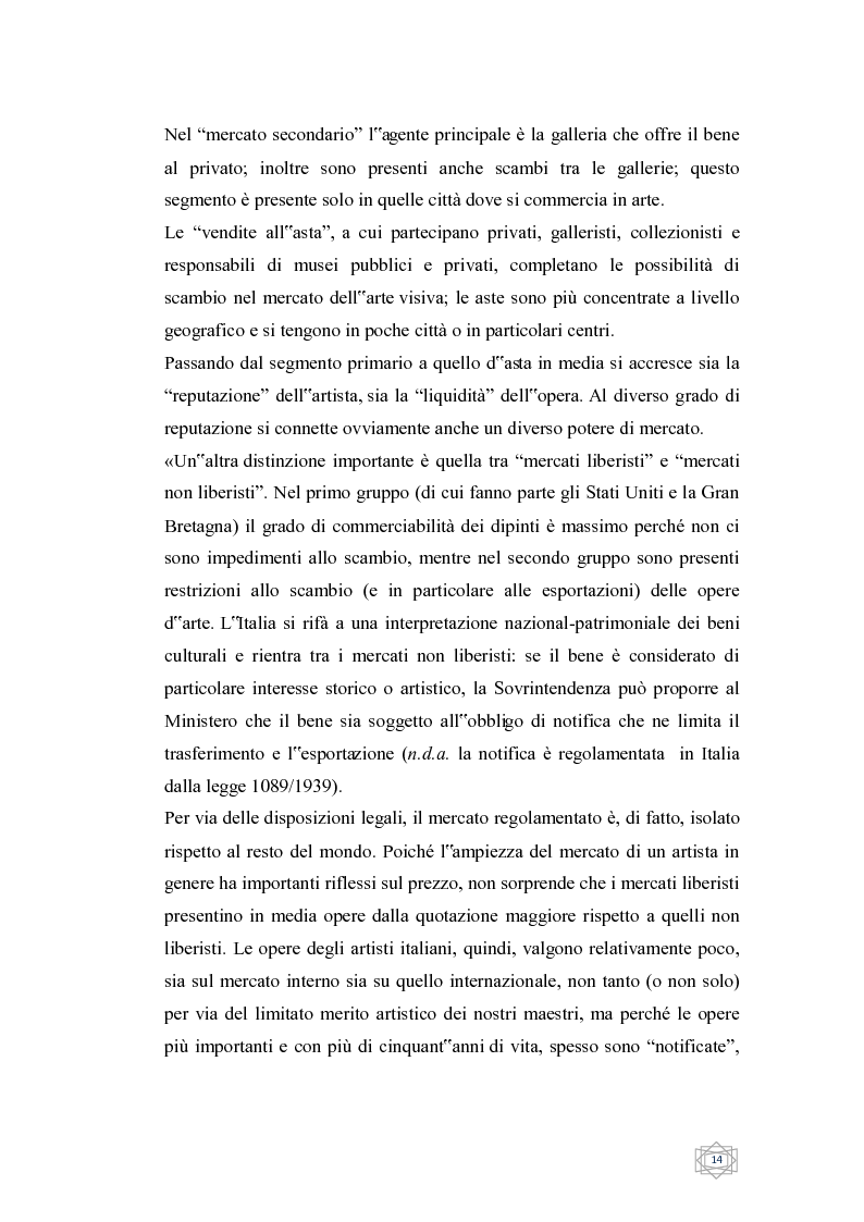 Anteprima della tesi: Dalla filantropia all'art banking: come l'arte contemporanea diventa immateriale, Pagina 8