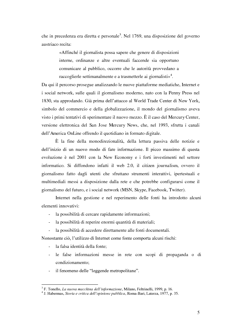 Anteprima della tesi: Il giornalismo politico scandalistico e la sua deriva in Dagospia, Pagina 2