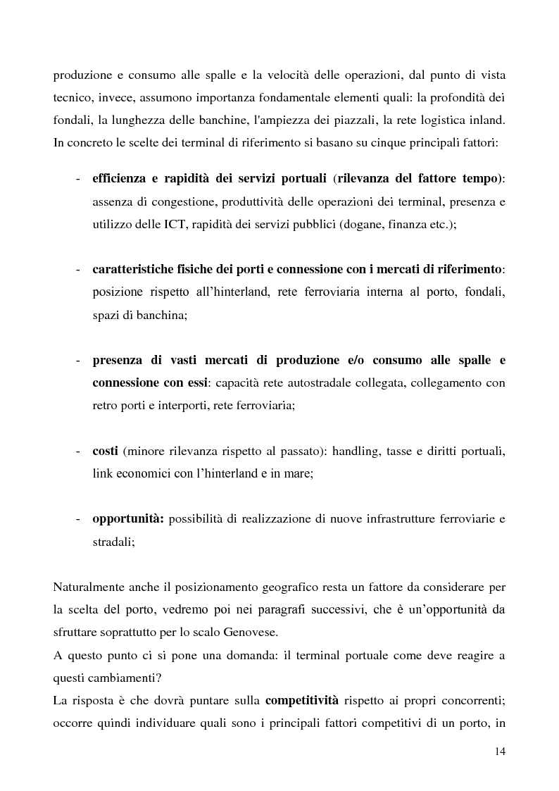 Anteprima della tesi: Il problema del vantaggio competitivo nei terminal portuali, Pagina 10