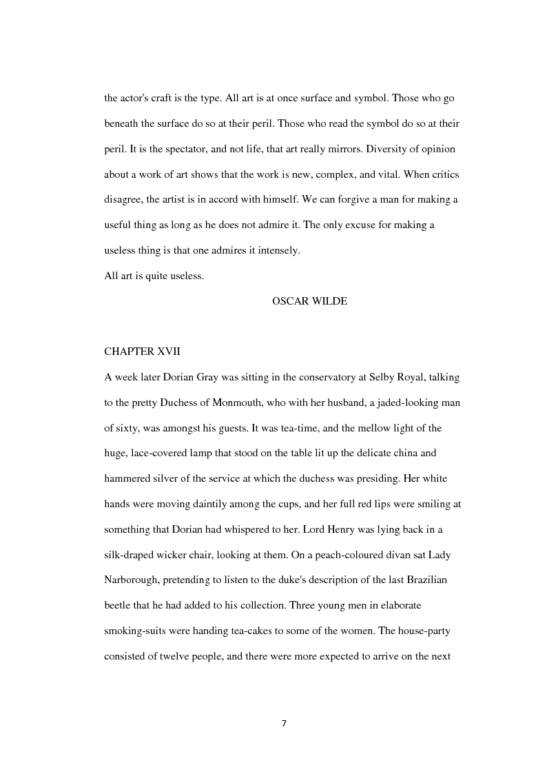 Anteprima della tesi: The Picture of Dorian Gray: un viaggio attraverso la lingua, Pagina 6