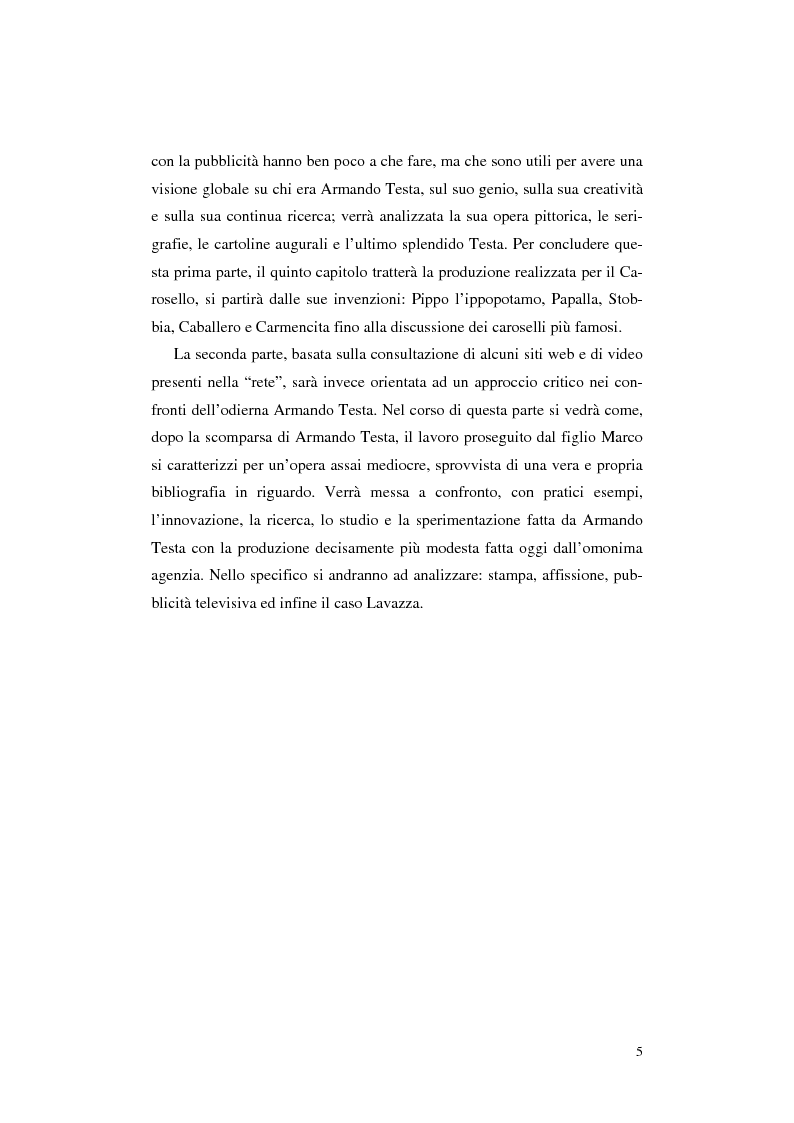 Anteprima della tesi: L'opera Armando Testa: apogeo e declino di un linguaggio, Pagina 2