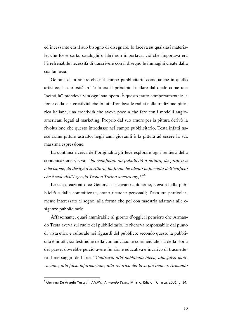 Anteprima della tesi: L'opera Armando Testa: apogeo e declino di un linguaggio, Pagina 7