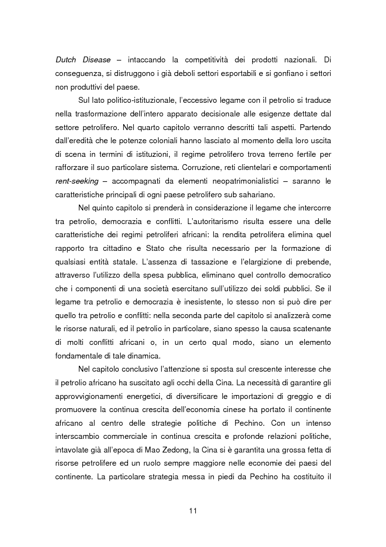 Anteprima della tesi: I paesi petroliferi dell'Africa sub sahariana, Pagina 5