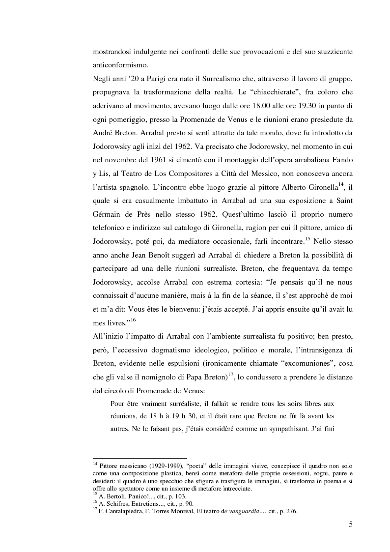 Anteprima della tesi: Fernando Arrabal y su ''Pánico'', Pagina 4