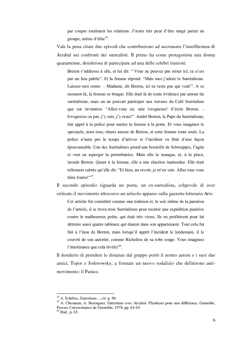 Anteprima della tesi: Fernando Arrabal y su ''Pánico'', Pagina 5