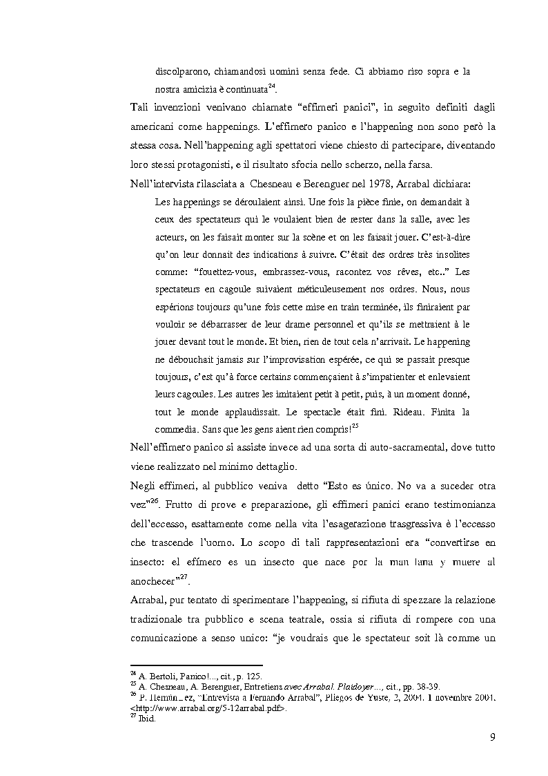 Anteprima della tesi: Fernando Arrabal y su ''Pánico'', Pagina 8