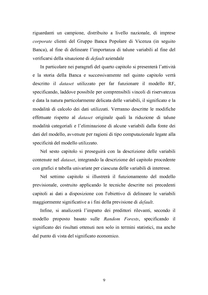 Anteprima della tesi: Tecniche statistiche algoritmiche per il monitoraggio del rischio di credito e l’individuazione dei fattori di rischio di default aziendale, Pagina 4