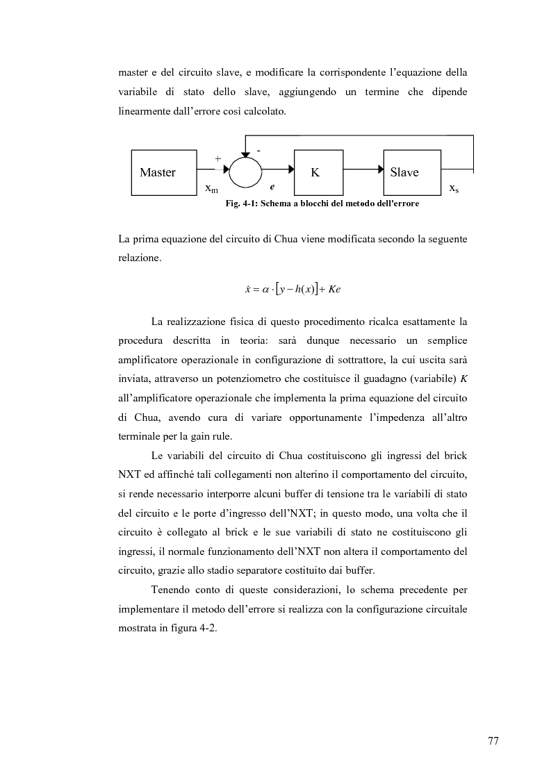 Anteprima della tesi: Sincronizzazione wireless di circuiti caotici mediante tecnologia Bluetooth su robot Mindstorms, Pagina 7