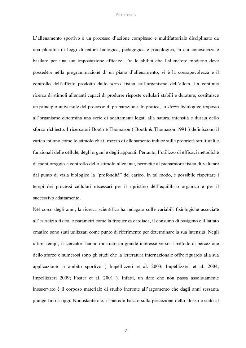 Anteprima della tesi: Protocollo di utilizzo del Category Rating 10 nella gestione del carico allenante in giovani calciatori, Pagina 2
