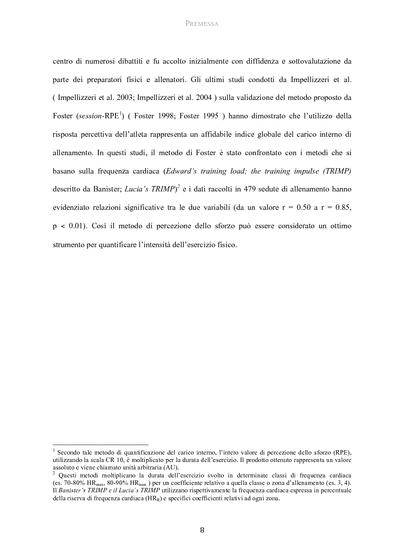 Anteprima della tesi: Protocollo di utilizzo del Category Rating 10 nella gestione del carico allenante in giovani calciatori, Pagina 3