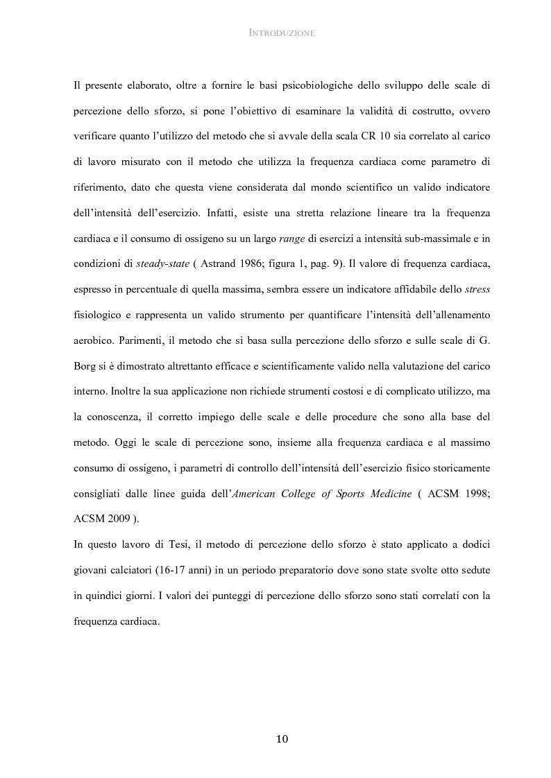 Anteprima della tesi: Protocollo di utilizzo del Category Rating 10 nella gestione del carico allenante in giovani calciatori, Pagina 5