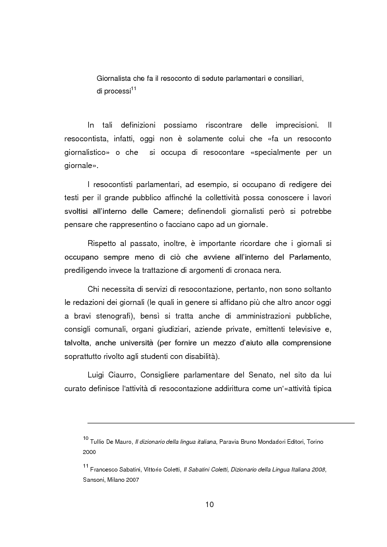 Anteprima della tesi: Nuovi orizzonti e nuove frontiere per l'interprete e il traduttore nel trattamento automatico del linguaggio - La figura del resocontista, Pagina 7