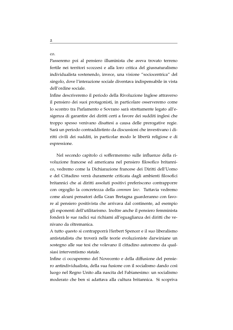 Anteprima della tesi: Storia ed evoluzione dei diritti fondamentali in Gran Bretagna: dal suddito inglese al cittadino europeo, Pagina 2