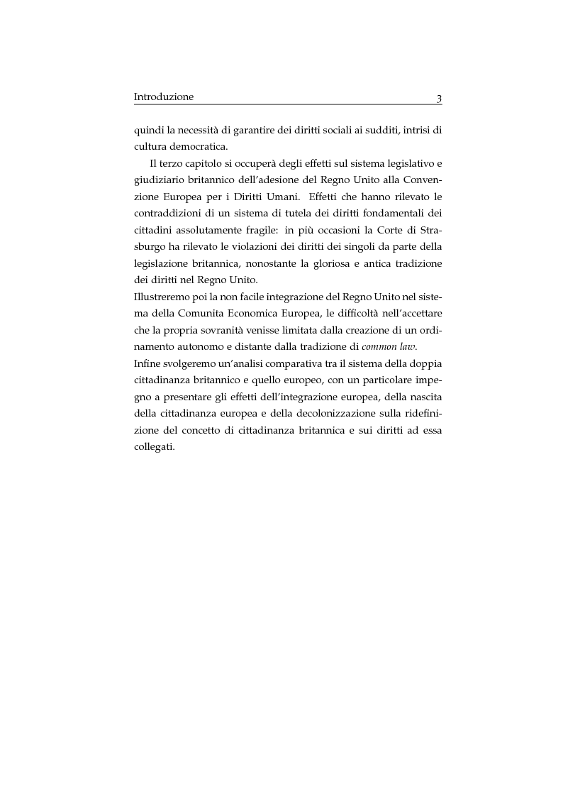 Anteprima della tesi: Storia ed evoluzione dei diritti fondamentali in Gran Bretagna: dal suddito inglese al cittadino europeo, Pagina 3