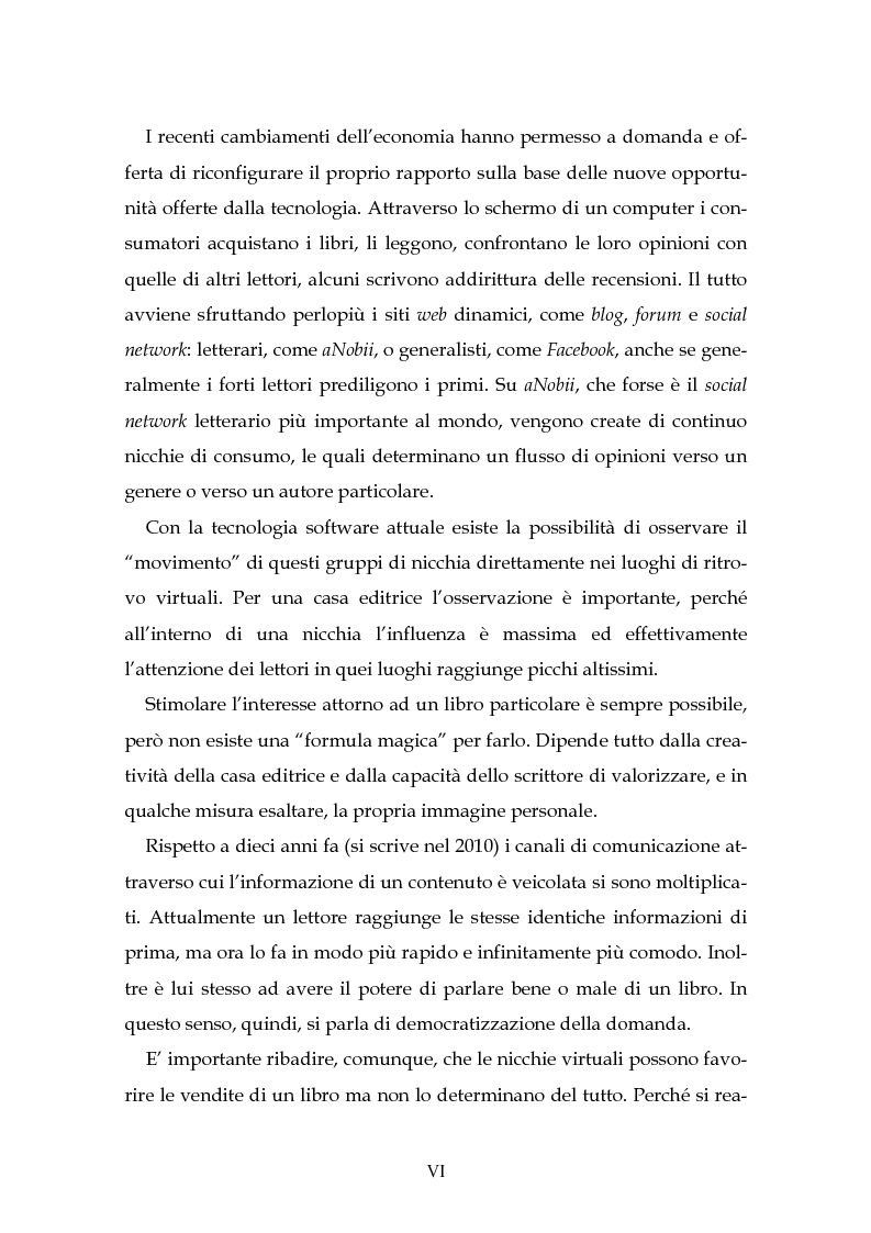 Anteprima della tesi: Il nuovo mercato editoriale: piccole case editrici, scrittori emergenti e domanda partecipativa, Pagina 2