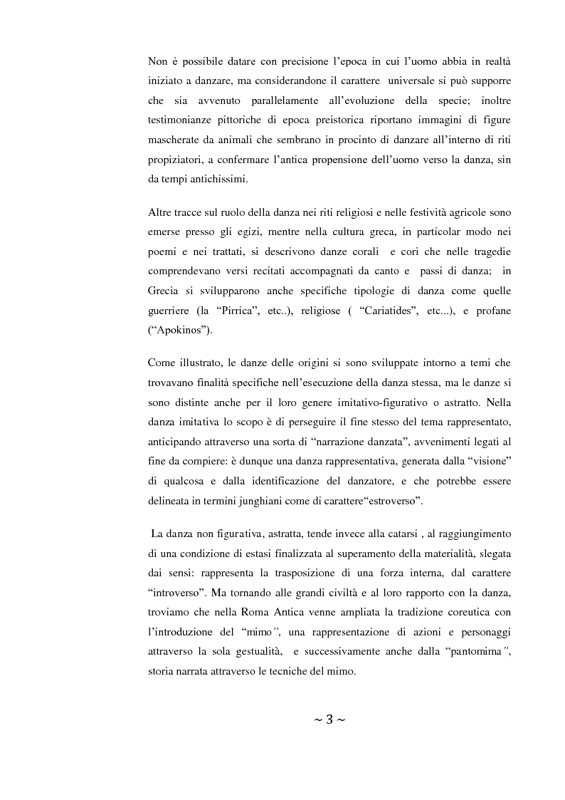 Anteprima della tesi: Come danza la psicosi: l'intervento danzaterapeutico nel trattamento delle psicosi, Pagina 3