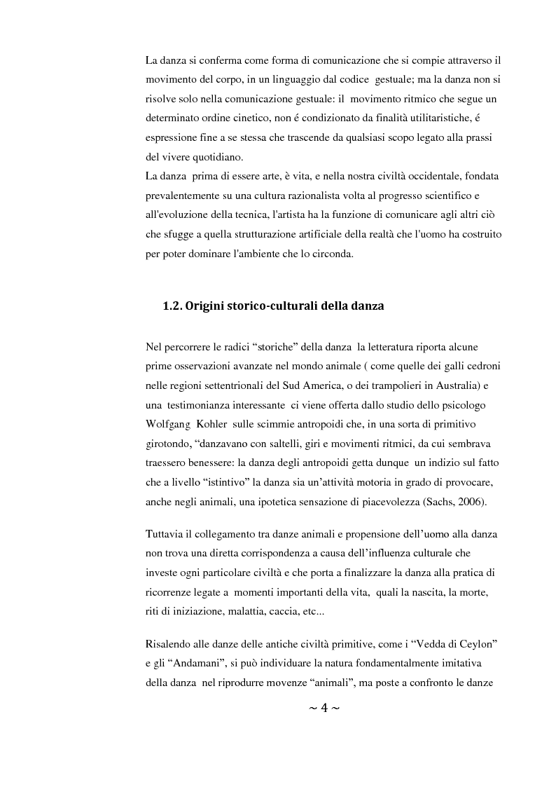 Anteprima della tesi: Come danza la psicosi: l'intervento danzaterapeutico nel trattamento delle psicosi, Pagina 4