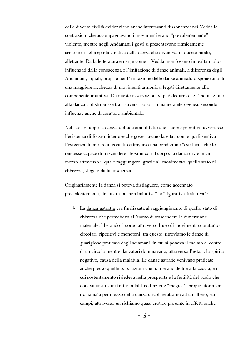 Anteprima della tesi: Come danza la psicosi: l'intervento danzaterapeutico nel trattamento delle psicosi, Pagina 5