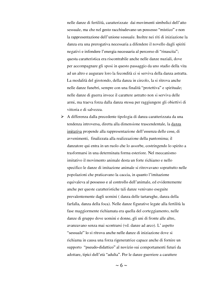 Anteprima della tesi: Come danza la psicosi: l'intervento danzaterapeutico nel trattamento delle psicosi, Pagina 6