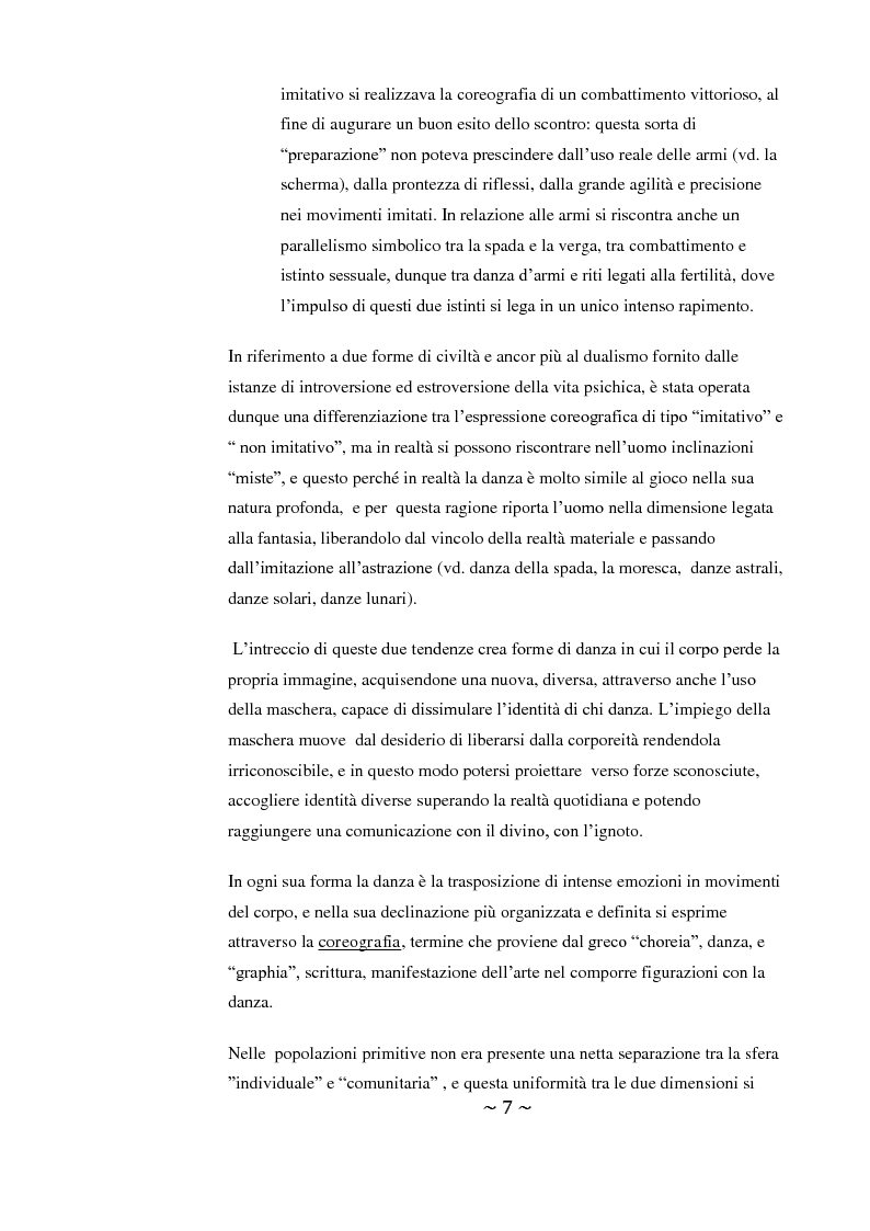 Anteprima della tesi: Come danza la psicosi: l'intervento danzaterapeutico nel trattamento delle psicosi, Pagina 7