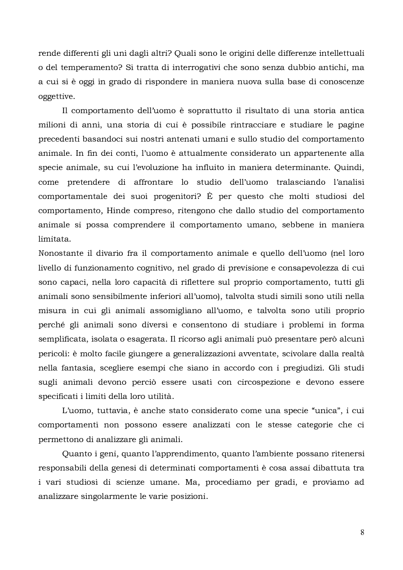 Anteprima della tesi: Il comportamento individuale tra normalità e patologia. L'agire sociale come oggetto di studio complesso., Pagina 6