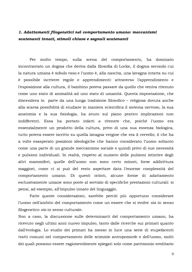 Anteprima della tesi: Il comportamento individuale tra normalità e patologia. L'agire sociale come oggetto di studio complesso., Pagina 7